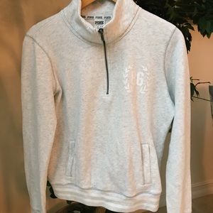 VICTORIA’s SECRET - grey 1/4 zip pullover - sz M
